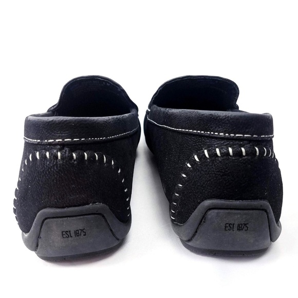 Stacy Adams Mens Black Drivers Shoes Size 8 M - Picture 4 of 8